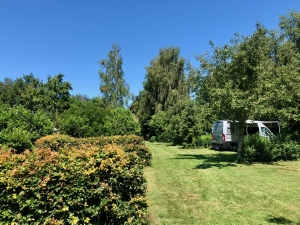 Veel beschutting op de boerderijcamping De Broekse Hoeve